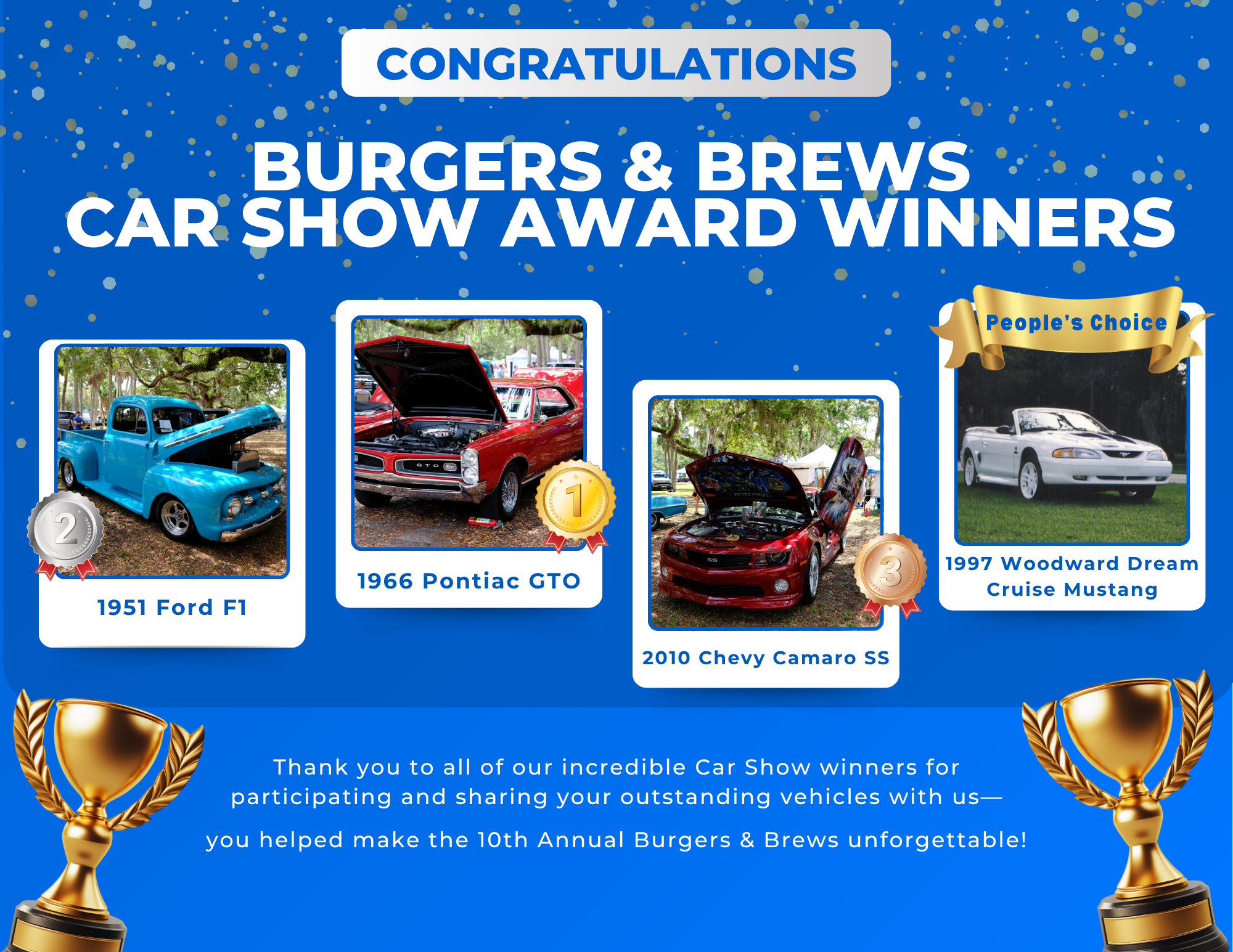 2025 Car Show Award Winners